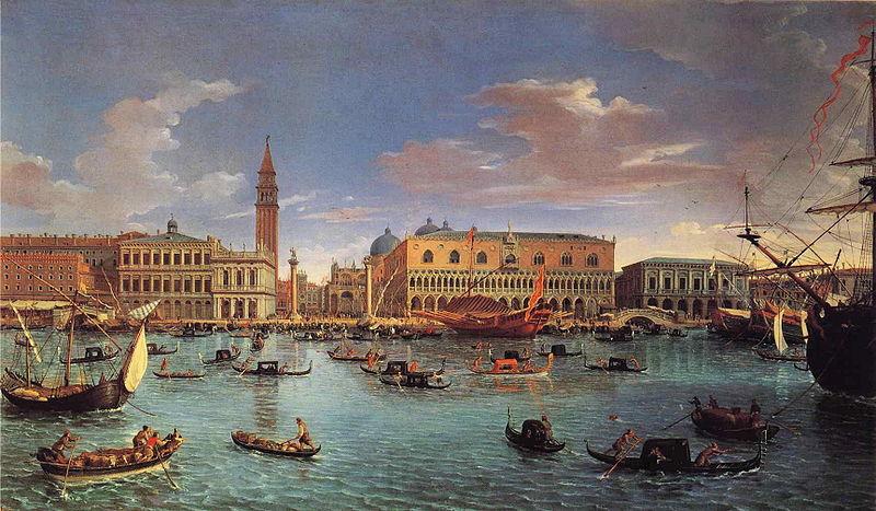 Gaspar Van Wittel View of the San Marco Basin France oil painting art